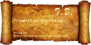Trombitás Dorottya névjegykártya