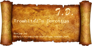 Trombitás Dorottya névjegykártya