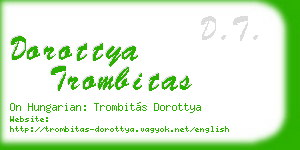 dorottya trombitas business card